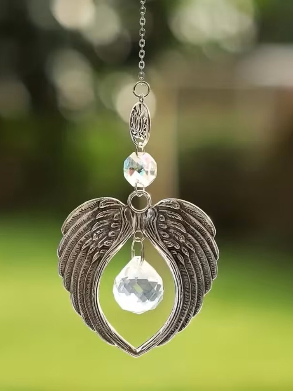 Guardian Angel Wings Suncatcher - Memorial Gifts, Sympathy Gifts, Ornament